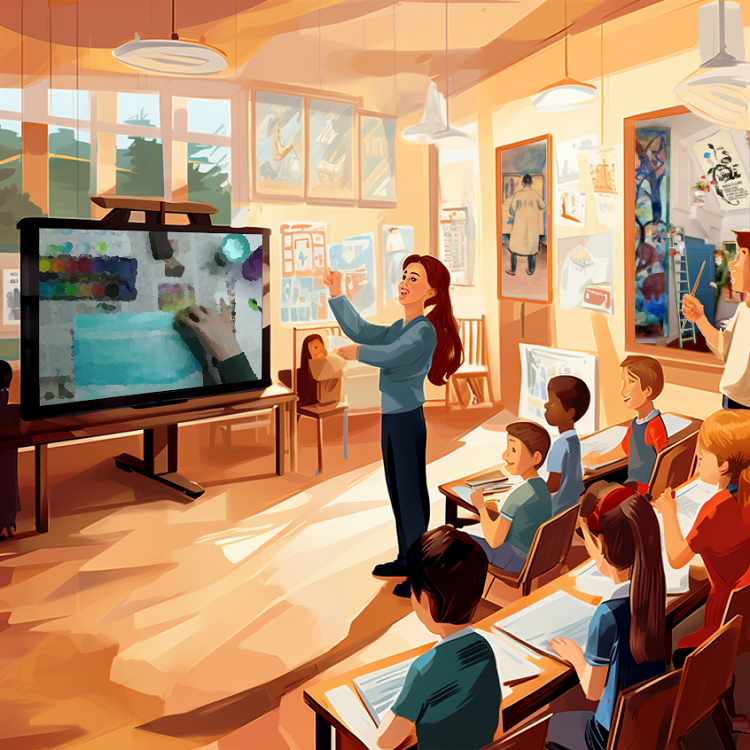 Unterricht mit digitaler Tafel