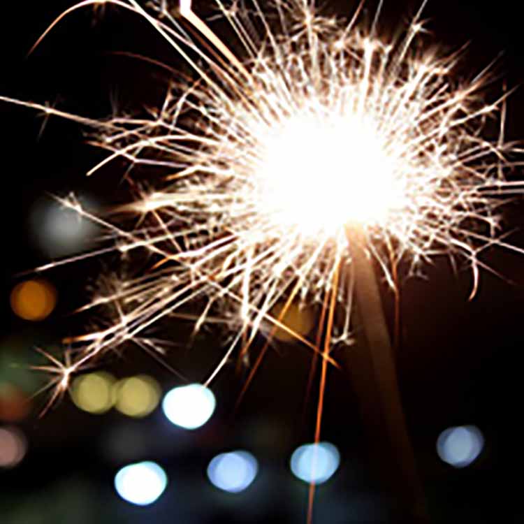 Wunderkerze zum Neujahrsfest