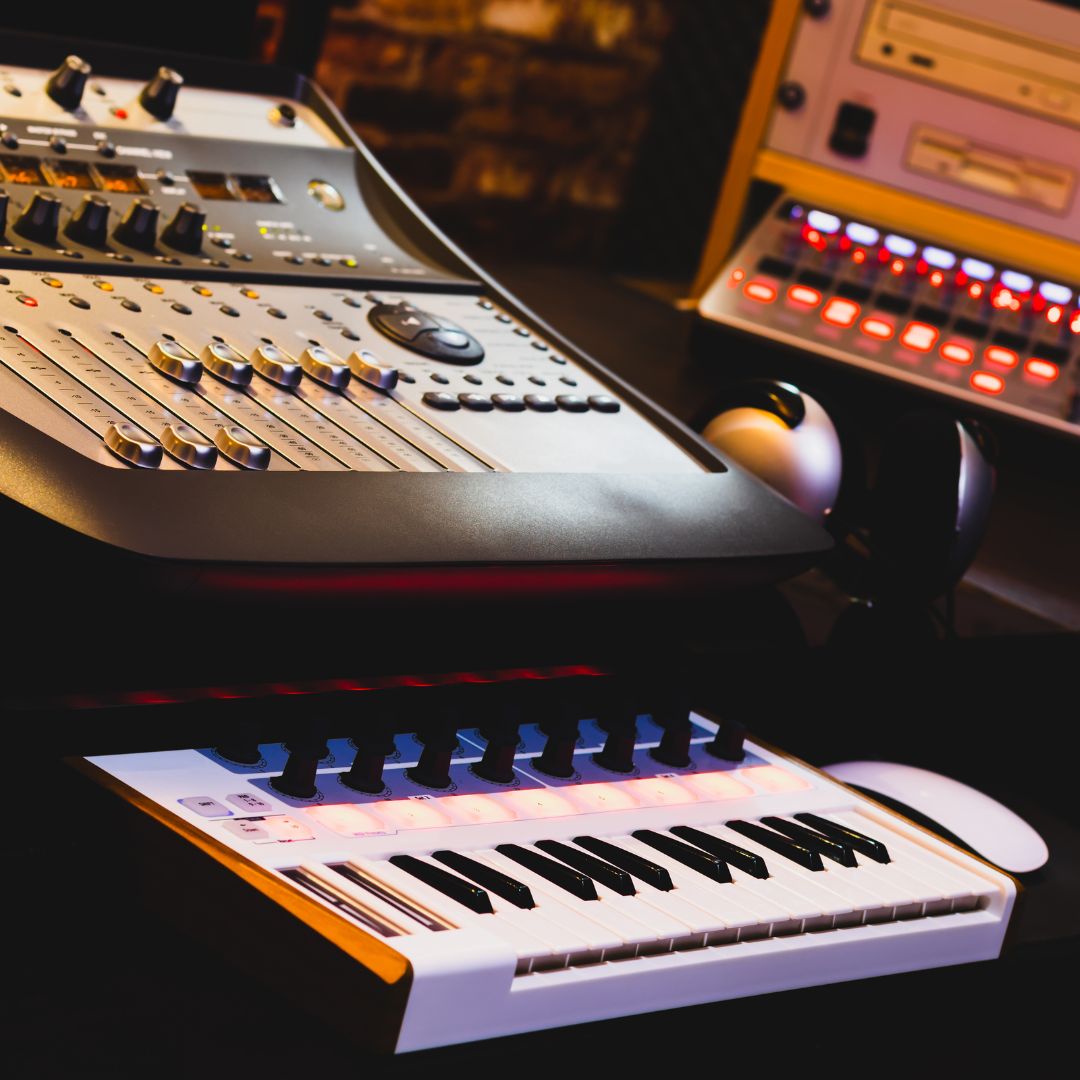 Keyboard und Mischpult
