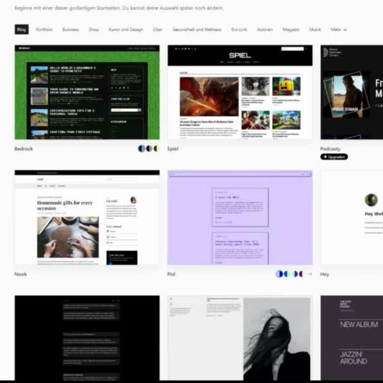 Ansicht von Wordpress