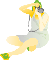 Mädchen fotografiert